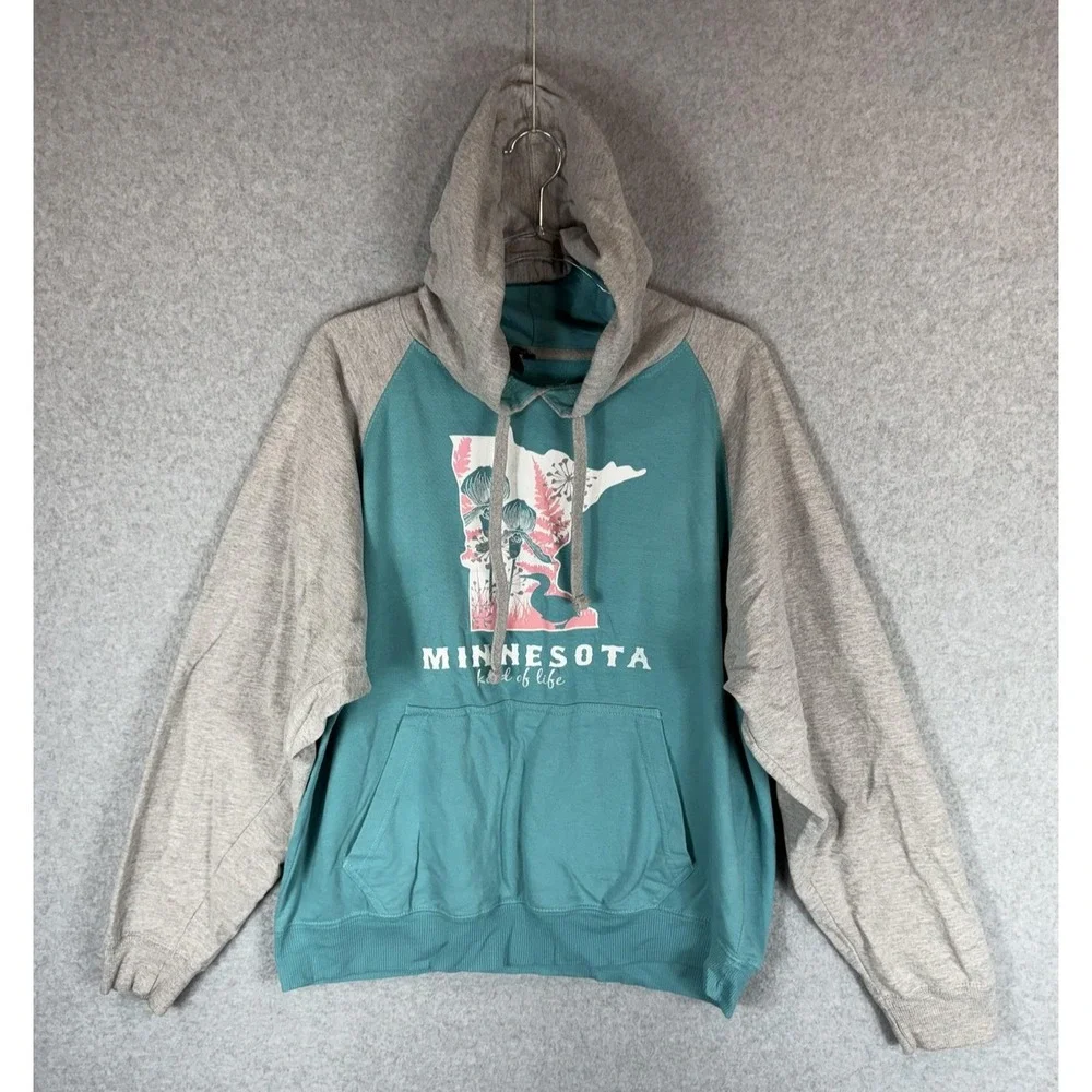 Southern Breeze Hoodie Mens Large Minnesota Kind of Life Pullover Sweatshirt